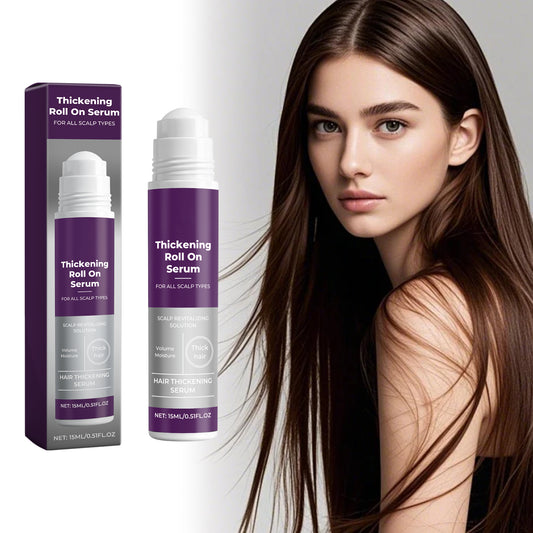 Biotin & Ginger Thickening Roll On Serum | Promotes Hair Growth, Volume & Fullness | For All Scalp Types -V