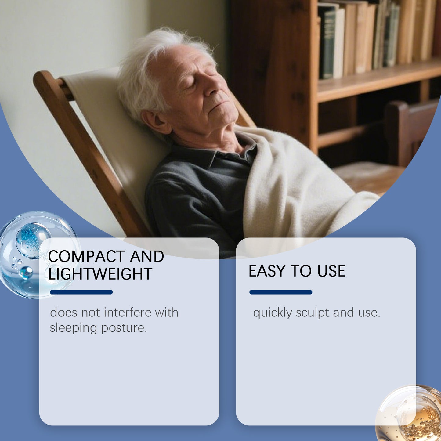 Feimuko Anti-Snoring Mouthpiece | Stop Snoring Device for Better Sleep | Moldable Silicone & EVA | Compact & Comfortable Fit | 1 Pack-V