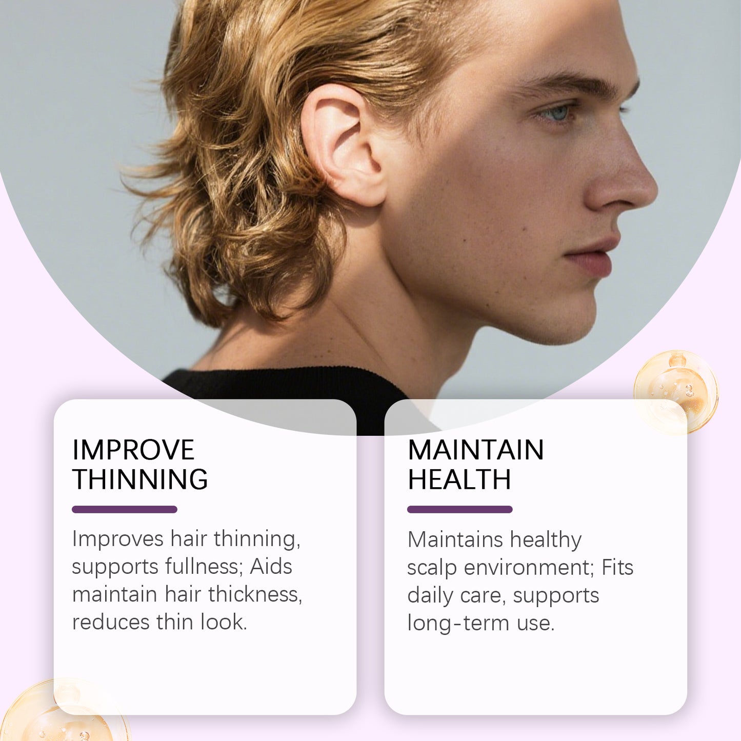 Biotin & Ginger Thickening Roll On Serum | Promotes Hair Growth, Volume & Fullness | For All Scalp Types -V