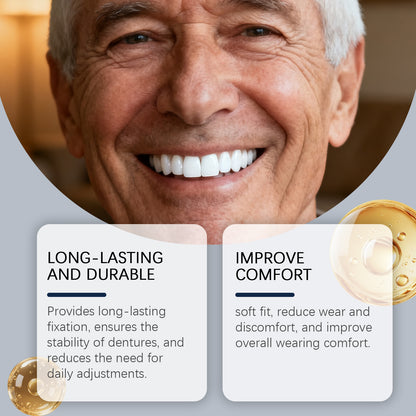 Oralhoc ThermoDenta Denture Adhesive | Zinc-Free Formula, Long Lasting Hold & Comfort | with Menthol -V