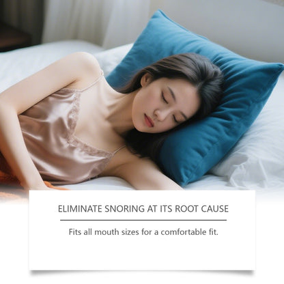 Feimuko Anti-Snoring Mouthpiece | Stop Snoring Device for Better Sleep | Moldable Silicone & EVA | Compact & Comfortable Fit | 1 Pack-V