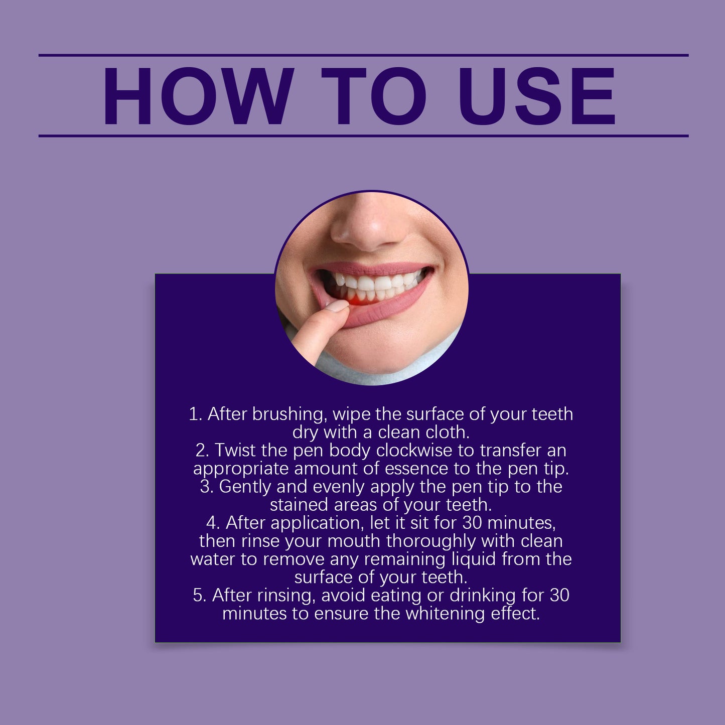 Oralhoe Professional Teeth Whitening Essence Pen | Arginine & Glycerin Formula | Fast-Acting Stain Remover for Coffee/Tea | Precision Applicator-V