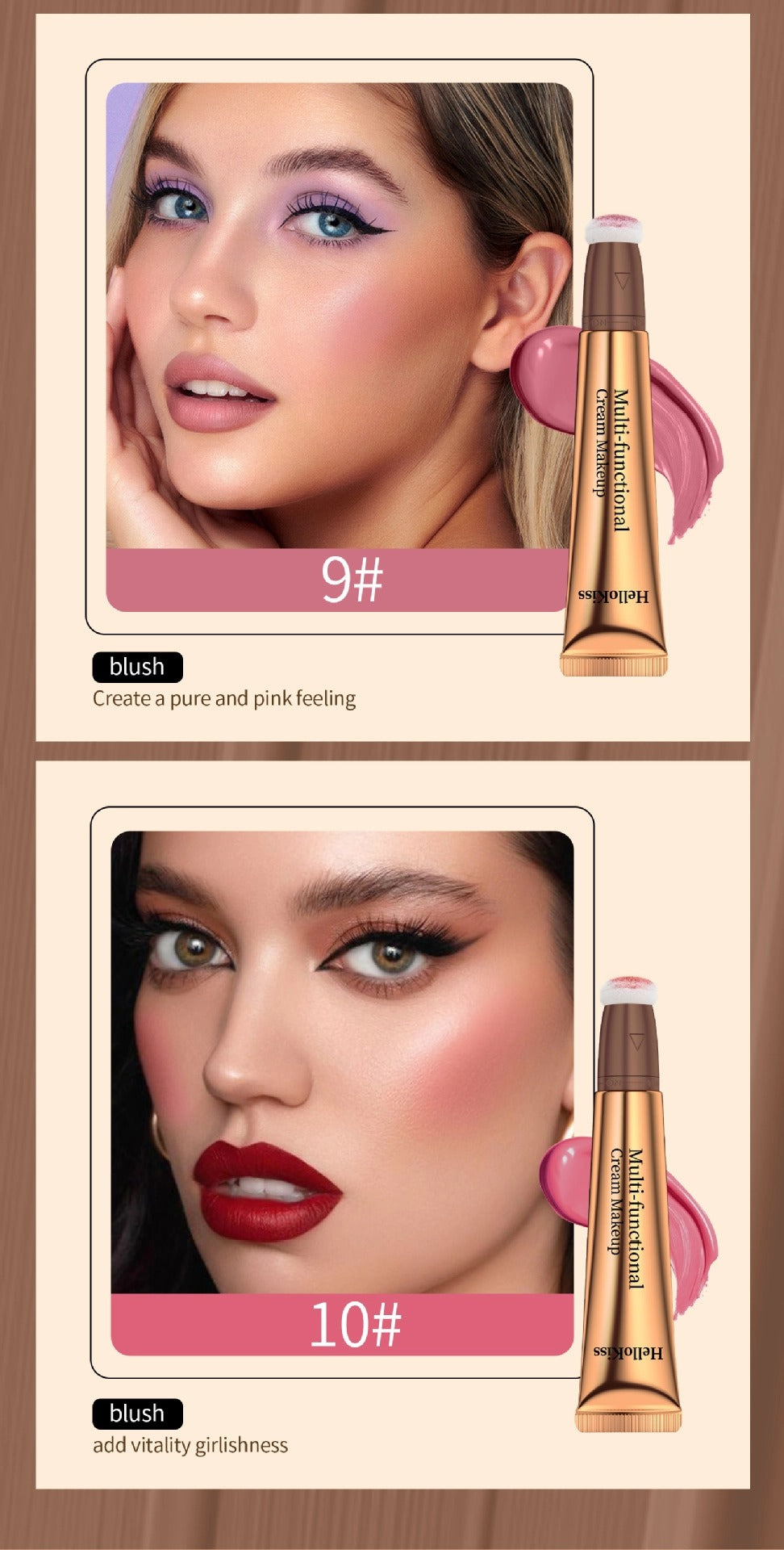 Multifunctional makeup pen blush