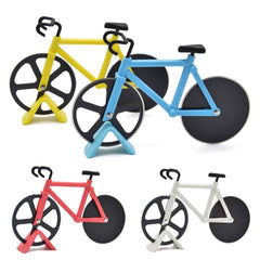 Pizza Cutter Pizza Knife Two-wheel Bicycle Shape Cutting Knife